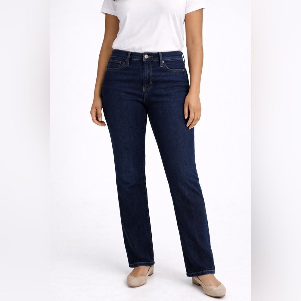 Levi’s 314 Shaping Straight Jeans Size 29 Blue Mid Rise Stretch Denim